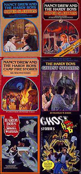 Hardy Boys Ghost Stories, Hardy Boys Camp Fire Stories, hardy Boys - nancy Drew Super Sleuths
