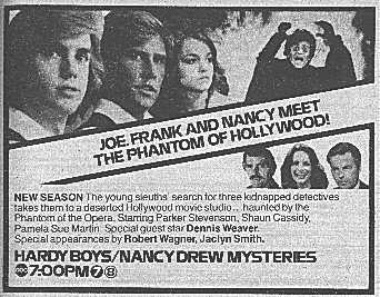 Advertisement in TV Guide for the Hardy Boys & Nancy Drew Meet Dracula